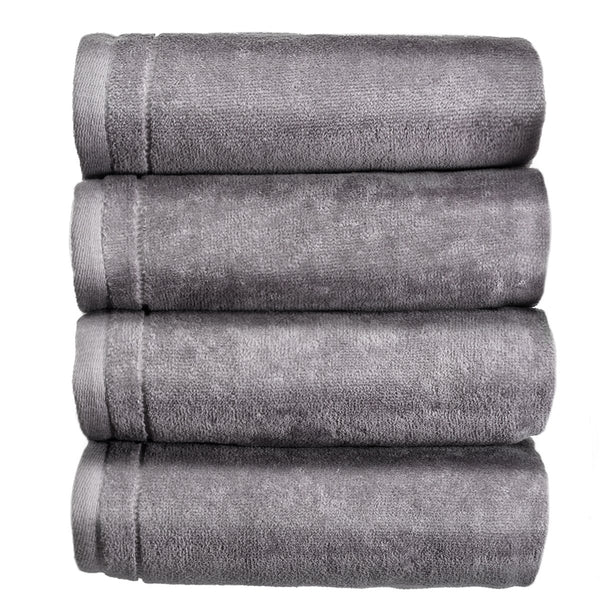 Cotton Hand towels Set of 4 - Grey