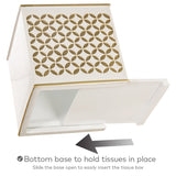 Diamond Lattice Square Tissue Box