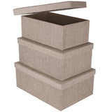 Storage Boxes set of 3, Sand Dunes