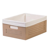 Wooden Tan Storage Bins - Large