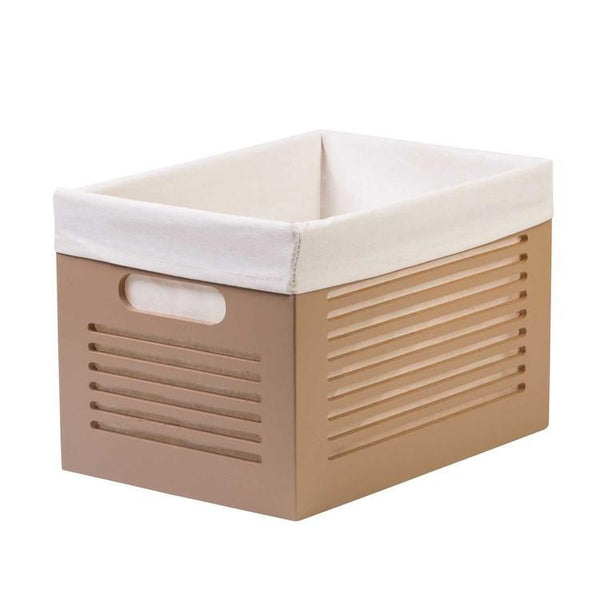 Wooden Tan Storage Bins - Medium